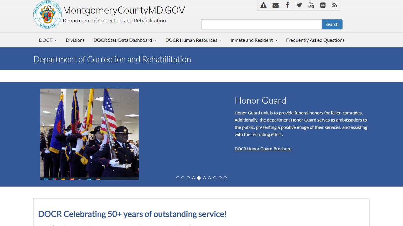 WELCOME TO THE DEPARTMENT OF CORRECTION AND REHABILITATION - MONTGOMERY ...
